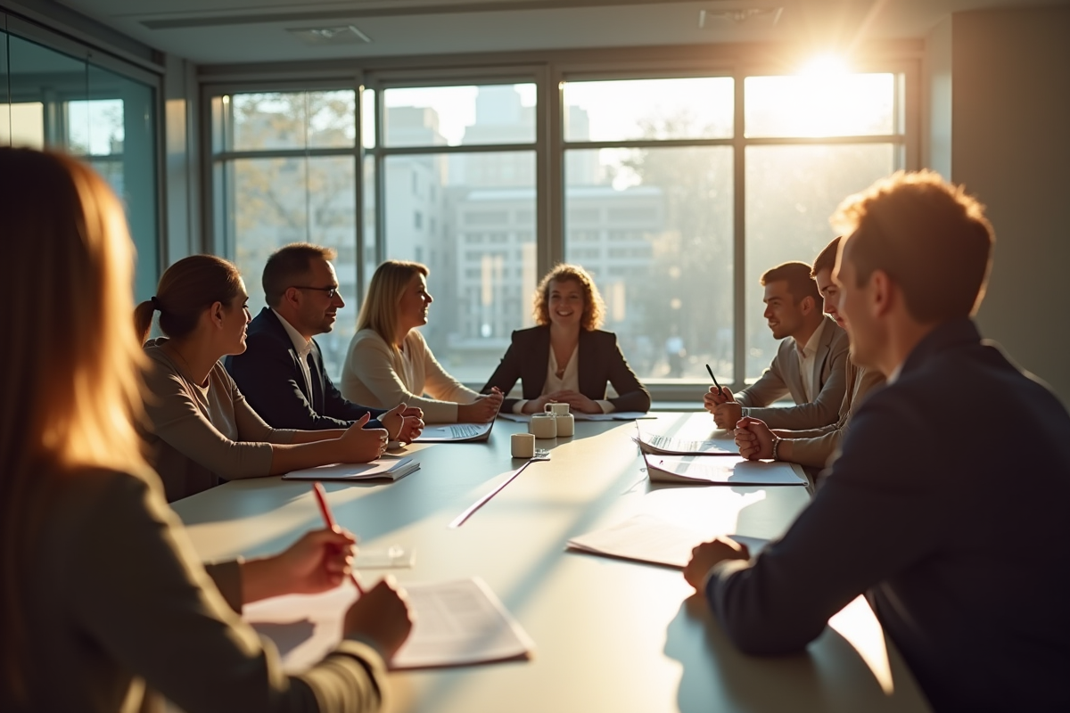 Groupe diversifié en formation interactive en entreprise